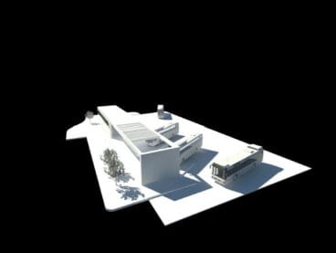 Planta del diseño de la nueva estación de autobuses de Dénia