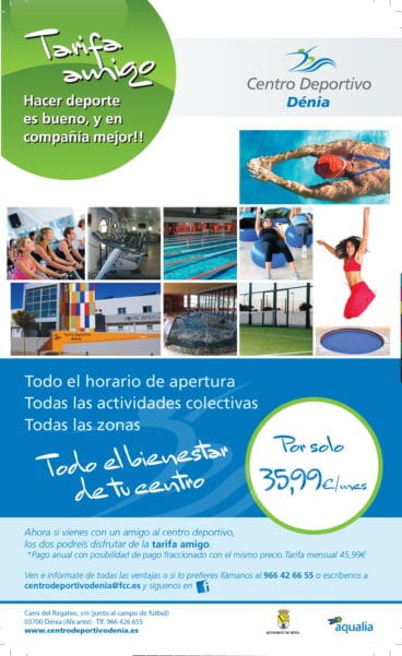 Promoción amigo Centro Deportivo Dénia