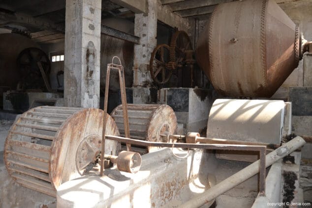 Alrededores del Serpis Fábrica de papel interior maquinaria