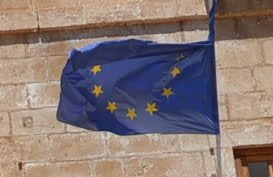 Bandera europea en Dénia