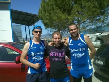 Víctor Bahamonde, Javier Ivars y Juan Sapena en Bufali