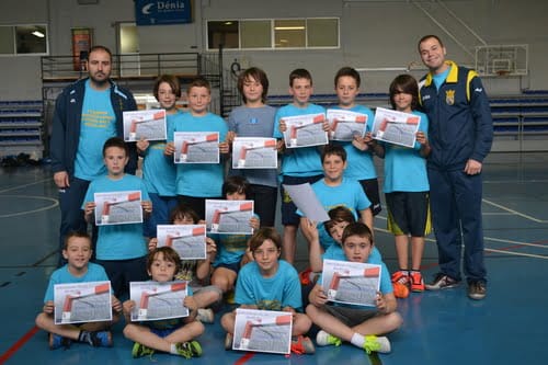 Jaime Moreno y José Luis Mengual en el III Campus Dénia Futsal
