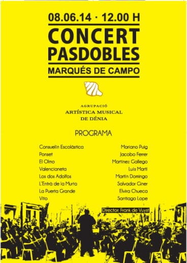 Concierto de Pasodobles de la Banda de Dénia