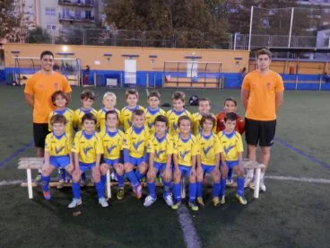 Maxi Villalba con su equipo Prebenjamin B