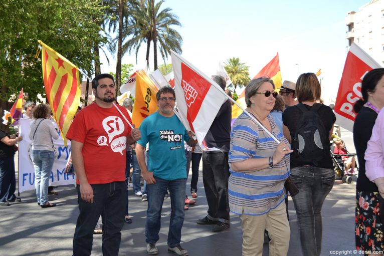 El PSOE en la manifestación del Día del trabajo