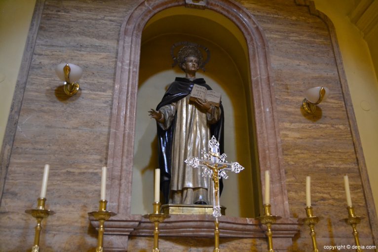 Imagen de San Vicente en la Iglesia de San Antonio de Dénia