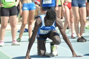 Jesús Ramís en los tacos de salida