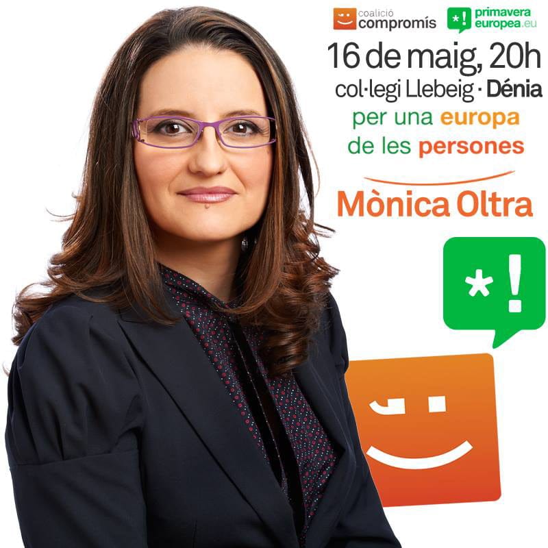 Mónica Oltra en Dénia