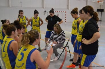 Pati Suñer durante un tiempo muerto