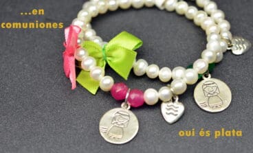 Pulseras especial comuniones Oui es plata dénia