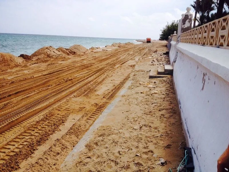 Regeneración de la playa de Blay Beach