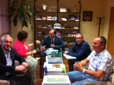 Reunión en la Consellería con el secretario autonómico de educación