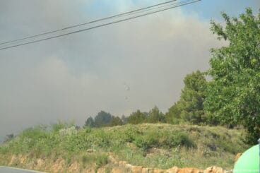 Se declara un incendio en el Parque Natural del Montgó