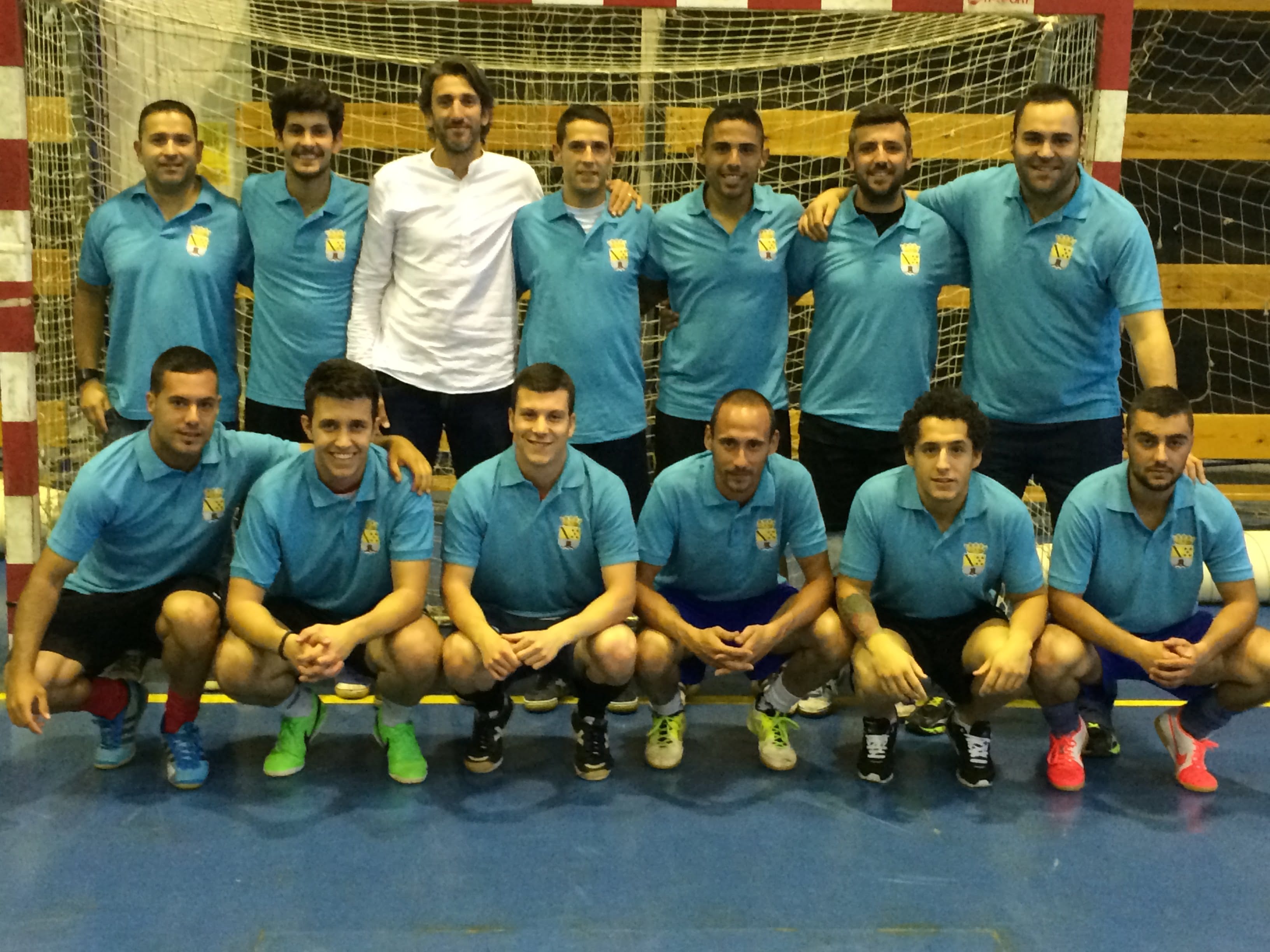 Carlos Amat con su selección antes de partir hacía Valladolid