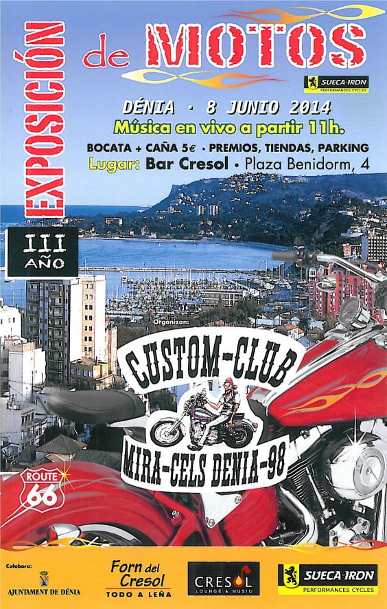 Cartel III Exposición de Motos Bar Cresol