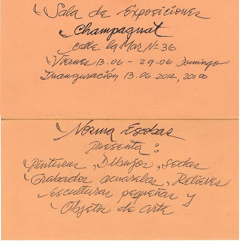 Exposición de Norma Escobar