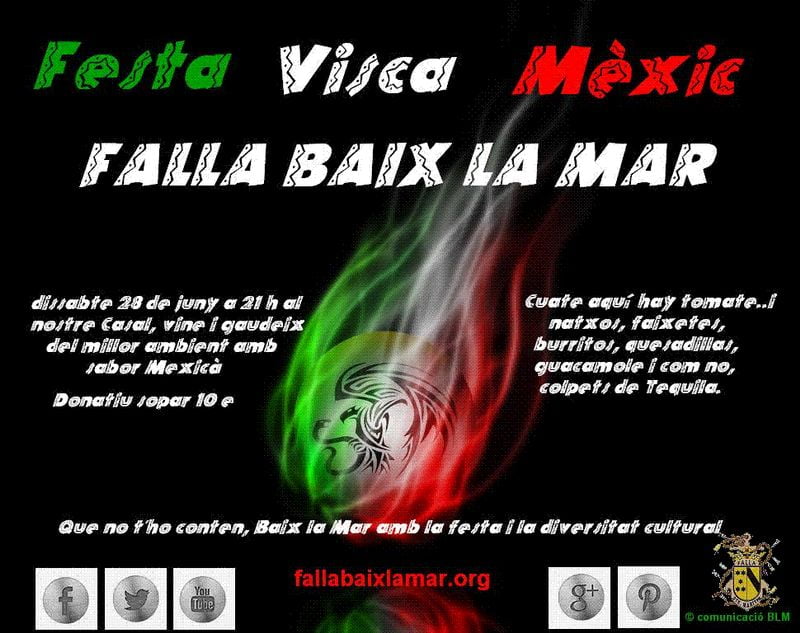 Fiesta Viva México en Baix la Mar