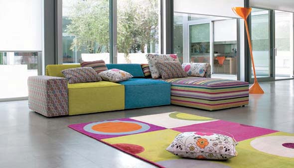 Modelo sofá moderno de colores Ok Sofás