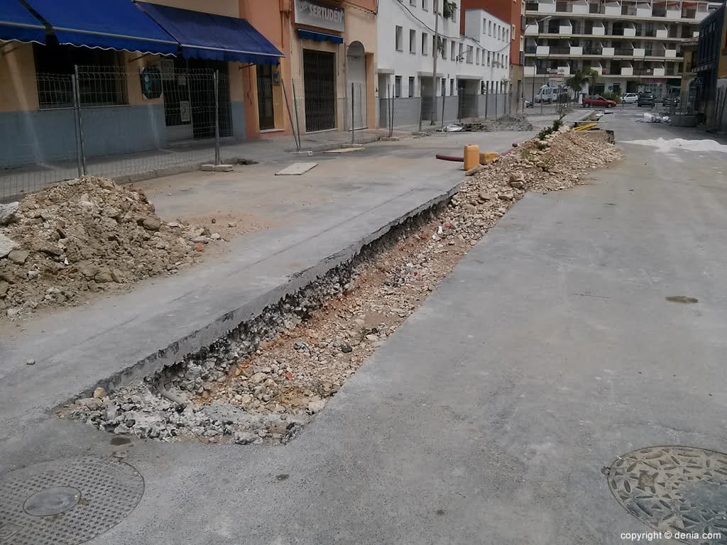 Obras en la calle Doctor Fleming