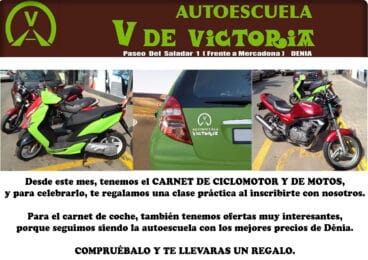 Oferta Carné de conducir Dénia