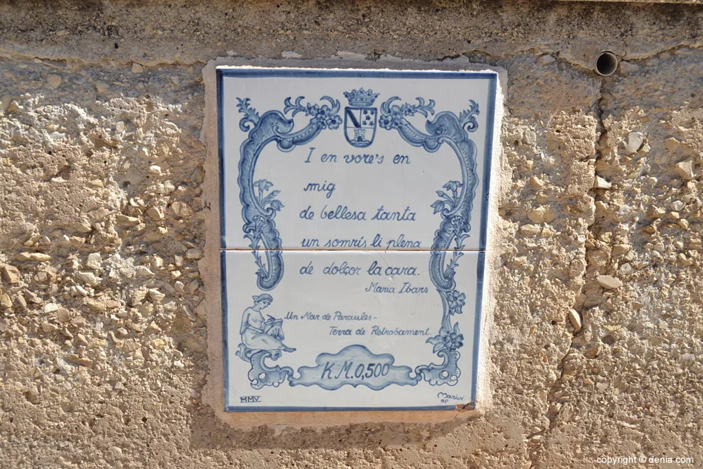 Poema de Maria Ibars en la Marineta Cassiana