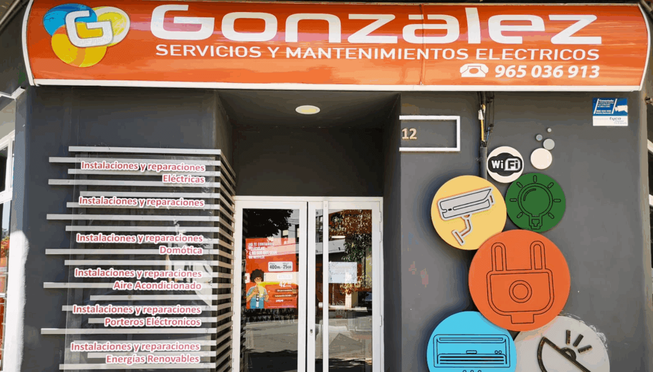 Fachada de Servicios y Mantenimientos Eléctricos González