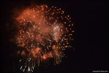 Fuegos artificiales en Dénia