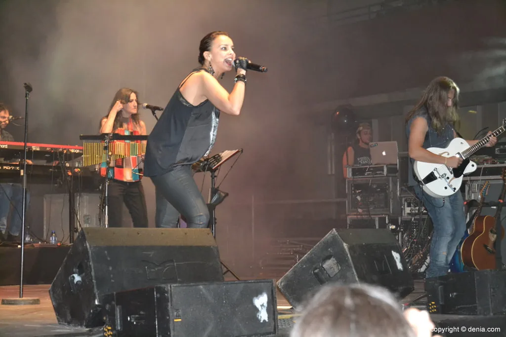 Concierto de la cantante Chenoa en Dénia