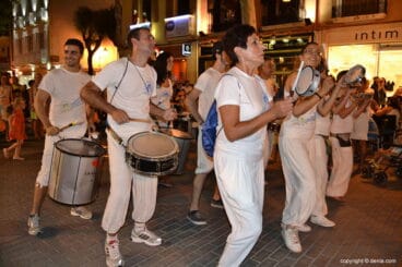 Batukada en la Noche Abierta de Dénia