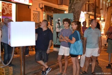 Photocall en la Noche Abierta de Dénia