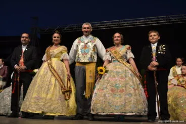 Cargos de la falla Diana 2014 en el Día del Fallero