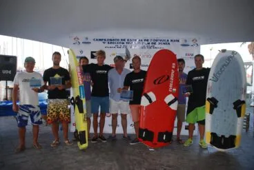 Florian Trittel con Alex Climent y Pablo Solá 4. Miguel Villar 5. Alberto Prieto