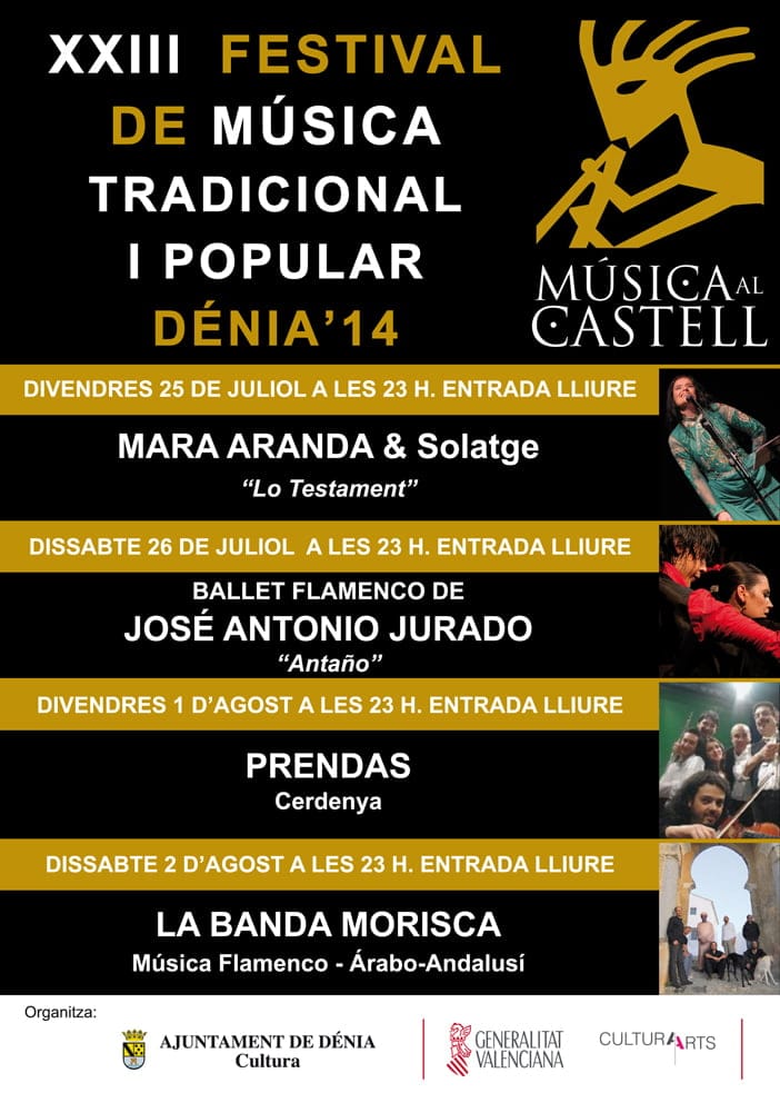 Vuelve el Festival Músical al Castell 2 Cartel del festival Música al Castell