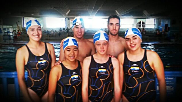 Club Natació Dénia en el control de Petrer