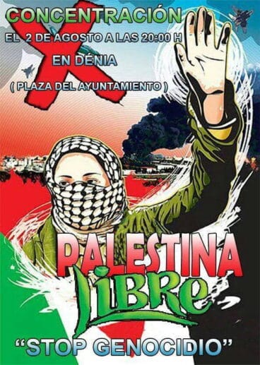 Concentración contra los genocidios de Palestina