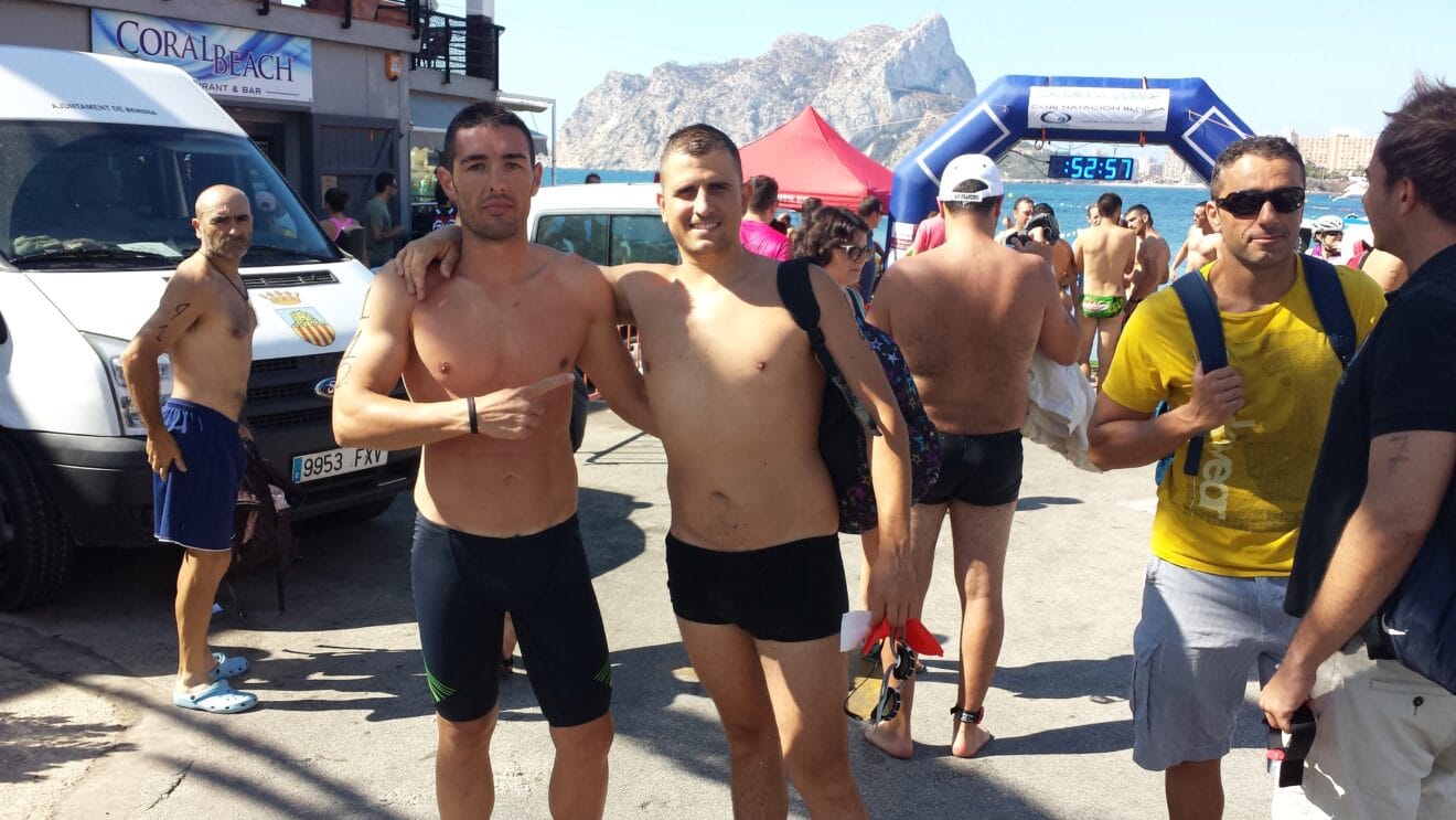 David Ribes y Ramón Grimalt en la Travesía de Benissa