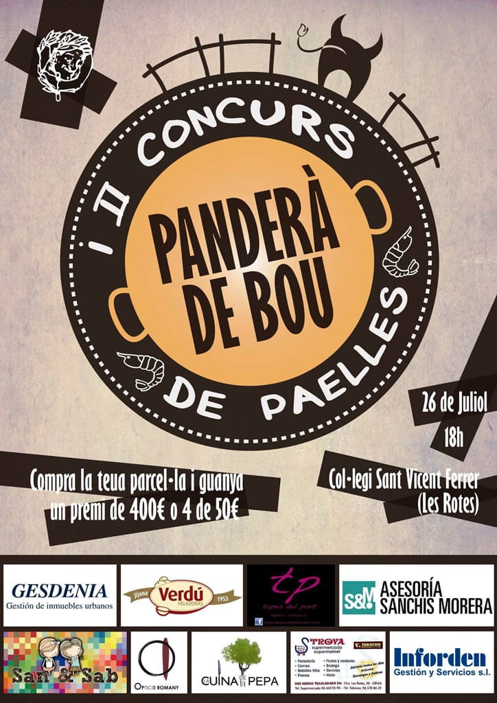 II Concurso de Paellas en la falla Centro y "Panderà de bou" 1 II Concurso de Paellas y Panderà de Bou de la Falla Centro