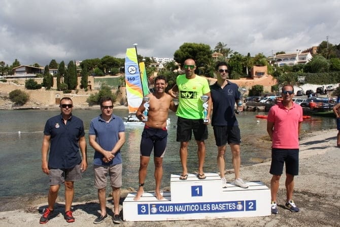 José Luis Larrosa en el podium
