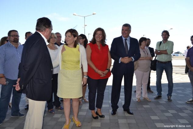 La Consellera Isabel Bonig en la Estación Marítima de Dénia