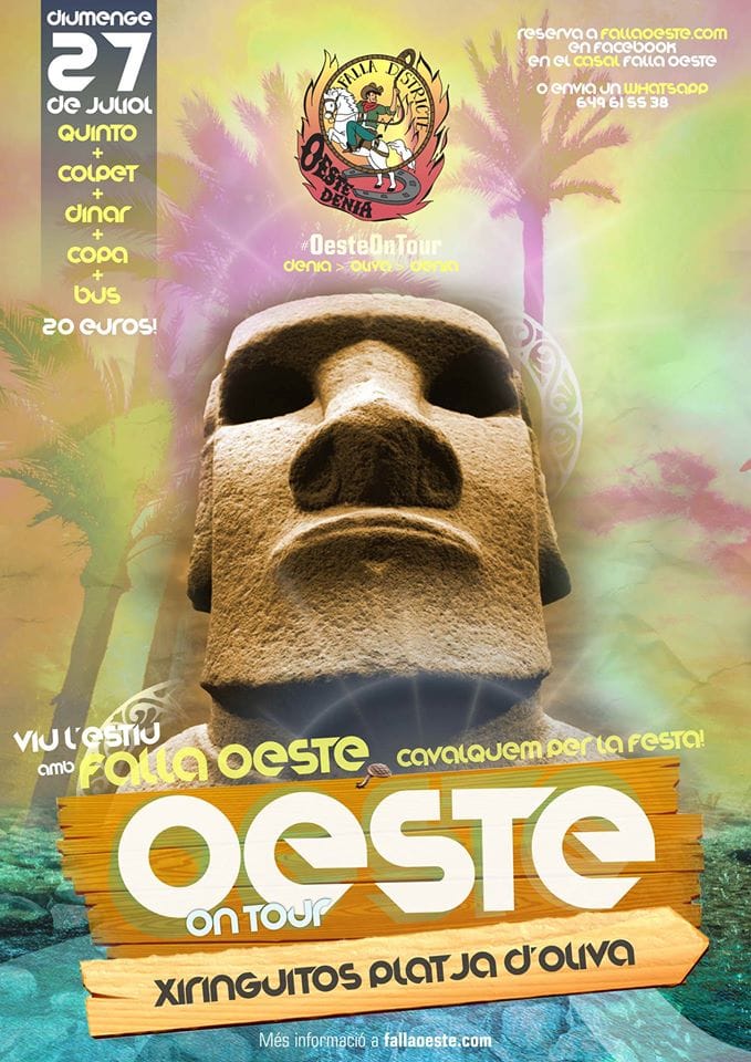 La Falla Oeste sigue 'On Tour' destino los chiringuitos de Oliva 1 Oeste On Tour 2014