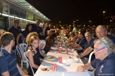 Festeros de la Comissió de Festes de la Mare de Déu en la Cena de Asociaciones