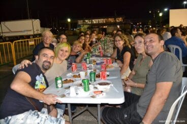 Calle de los Desamparados en la Cena de Asociaciones de Dénia