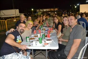 Calle de los Desamparados en la Cena de Asociaciones de Dénia