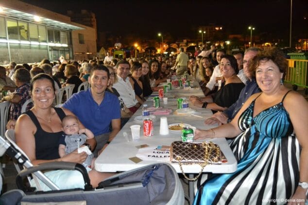 12 Junta Local Fallera en la Cena de Asociaciones de Dénia