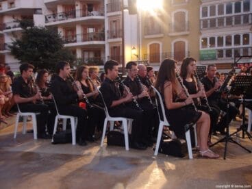 Concierto de música festera en Dénia