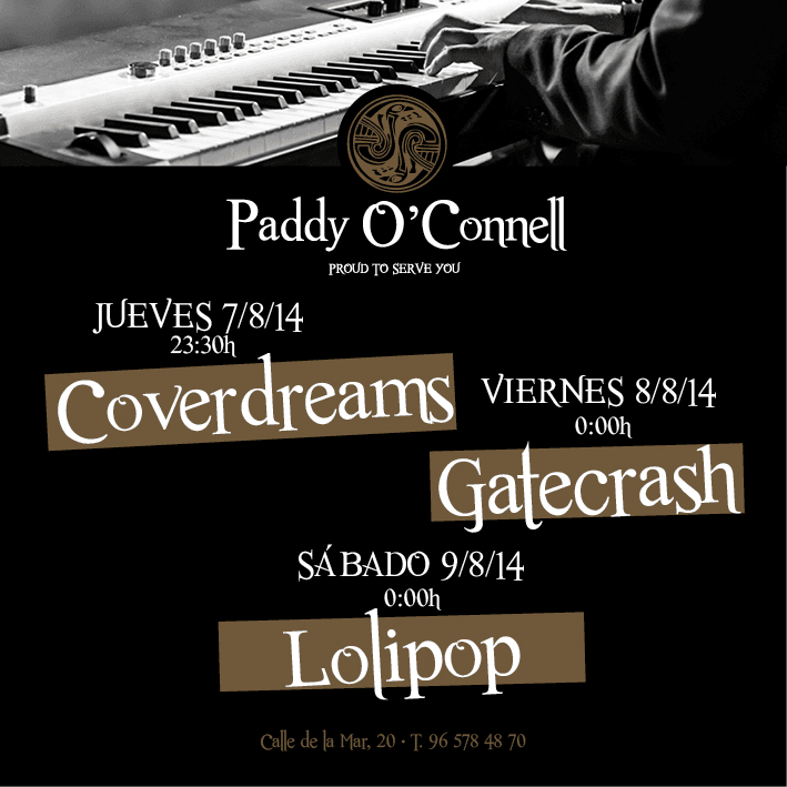 Conciertos Dénia Paddy OConnell