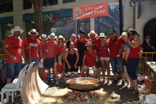 Concurso de paellas de Sant Roc Carrer Sant Pere