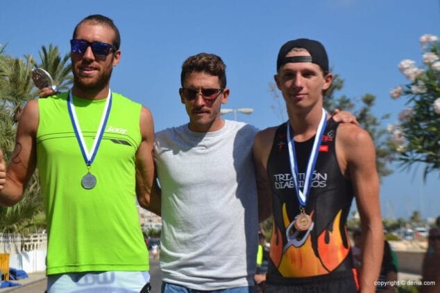 Jesús Gomar fue el vencedor del I Acuatlón de Dénia 9 Emilio Aguayo Jesús Gomar y John Booth