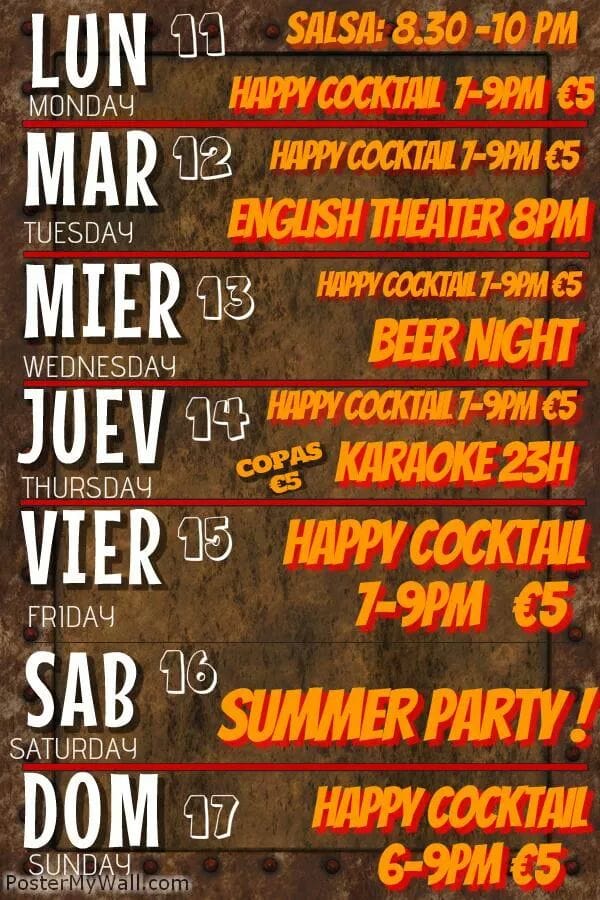 Eventos Happy Hour en Dénia