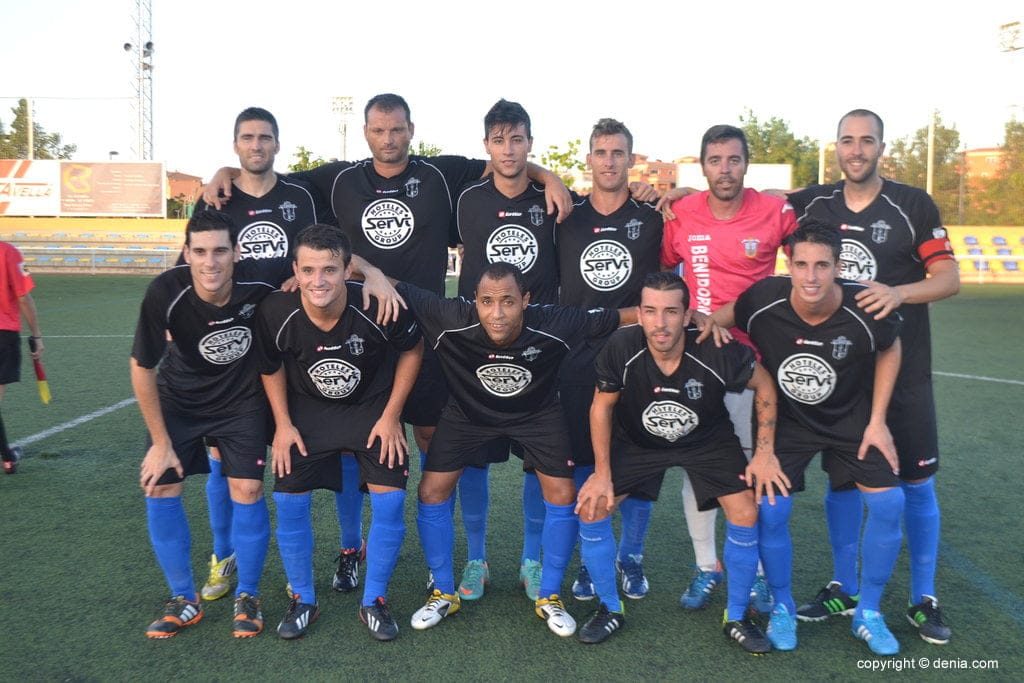 Once del CD. Benidorm frente al CD. Dénia